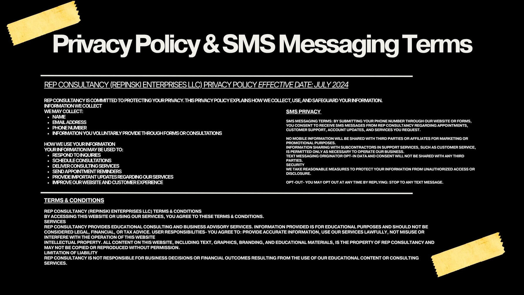 Terms & Conditions